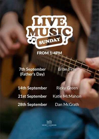 September Live Music Line Up